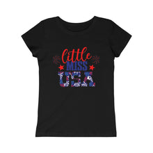 Load image into Gallery viewer, Little Miss USA Girls Princess Tee
