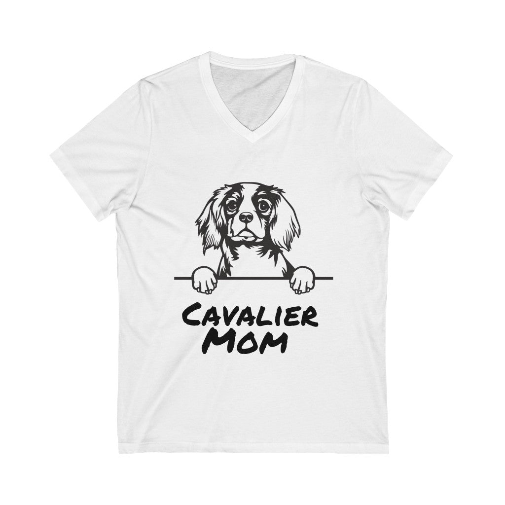 Cavalier Mom V-Neck Tee