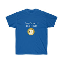 Load image into Gallery viewer, DogeCoin to the Moon Crew Neck Tee
