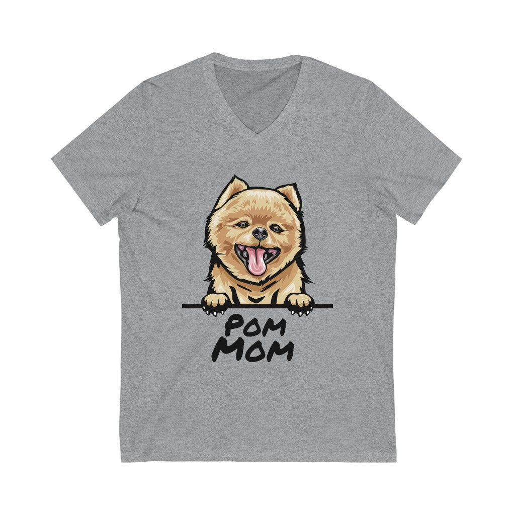 Pom Mom V-Neck Tee