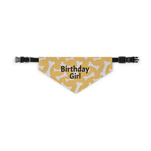 Load image into Gallery viewer, Birthday Girl Yellow Bones Bandana

