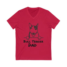 Load image into Gallery viewer, Bull Terrier Dad V-Neck Tee

