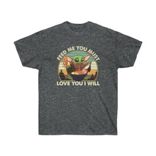 Load image into Gallery viewer, Yoda Feed Me Men&#39;s Cotton Tee
