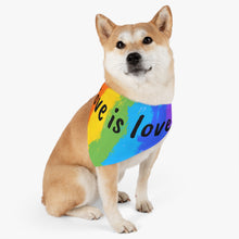 Load image into Gallery viewer, Love is Love Pride Dog Bandana
