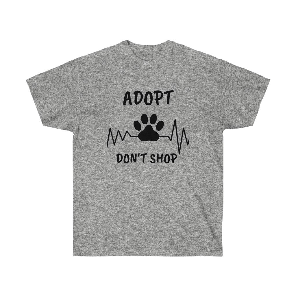 Adopt Don't Shop Heartbeat Crew Neck Tee