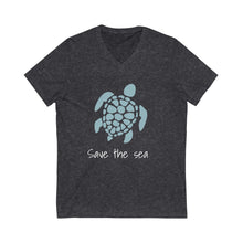 Load image into Gallery viewer, Save the Sea V-Neck Tee
