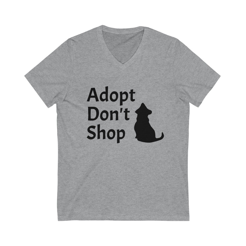 Adopt Don't Shop Dog V-Neck Tee