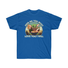 Load image into Gallery viewer, Yoda Feed Me Men&#39;s Cotton Tee

