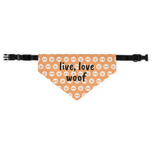 Load image into Gallery viewer, Live, Love, Woof Bandana
