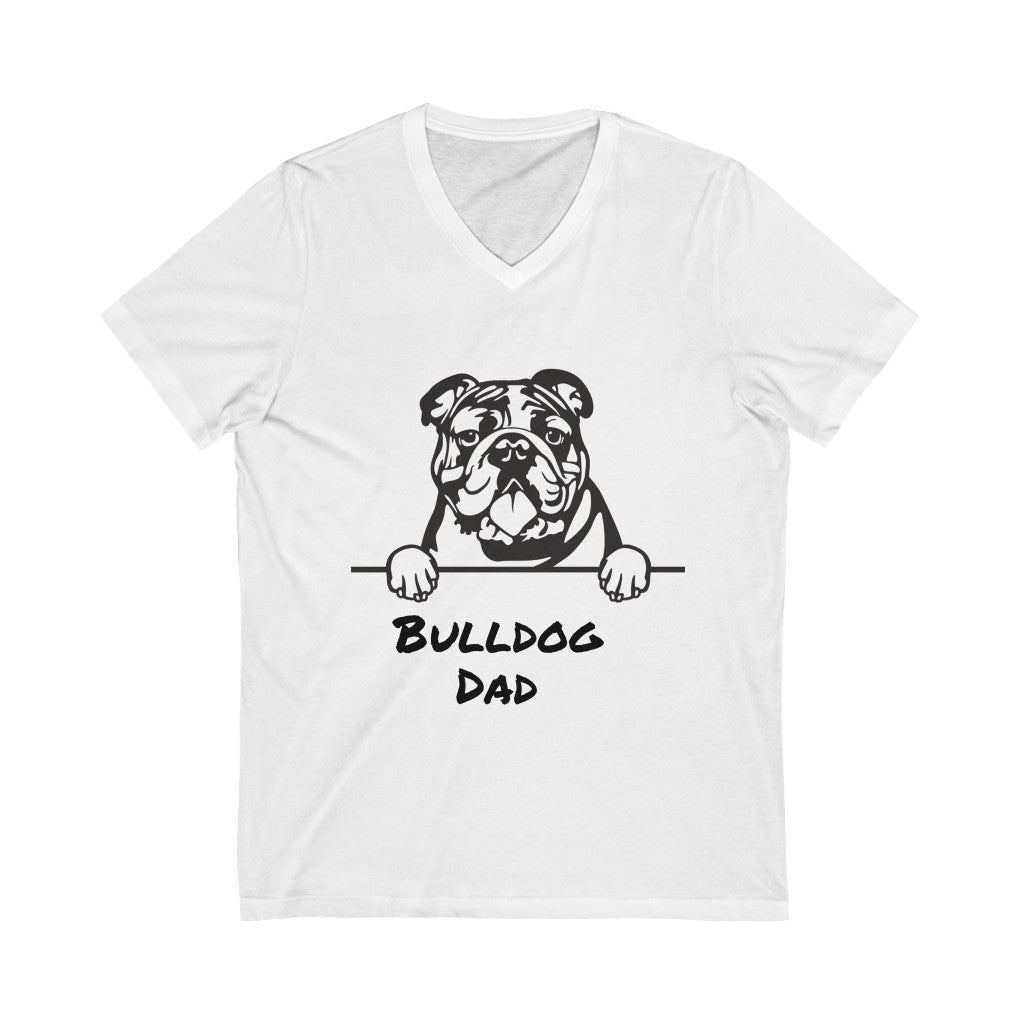 Bulldog Dad V-Neck Tee