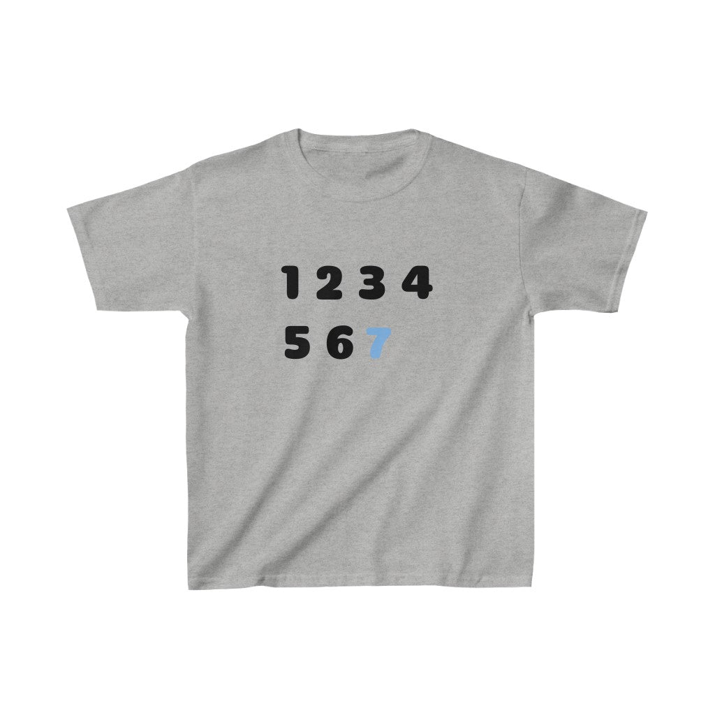 Counting to Seven Kids Tee