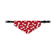 Load image into Gallery viewer, Red Bones Dog Bandana
